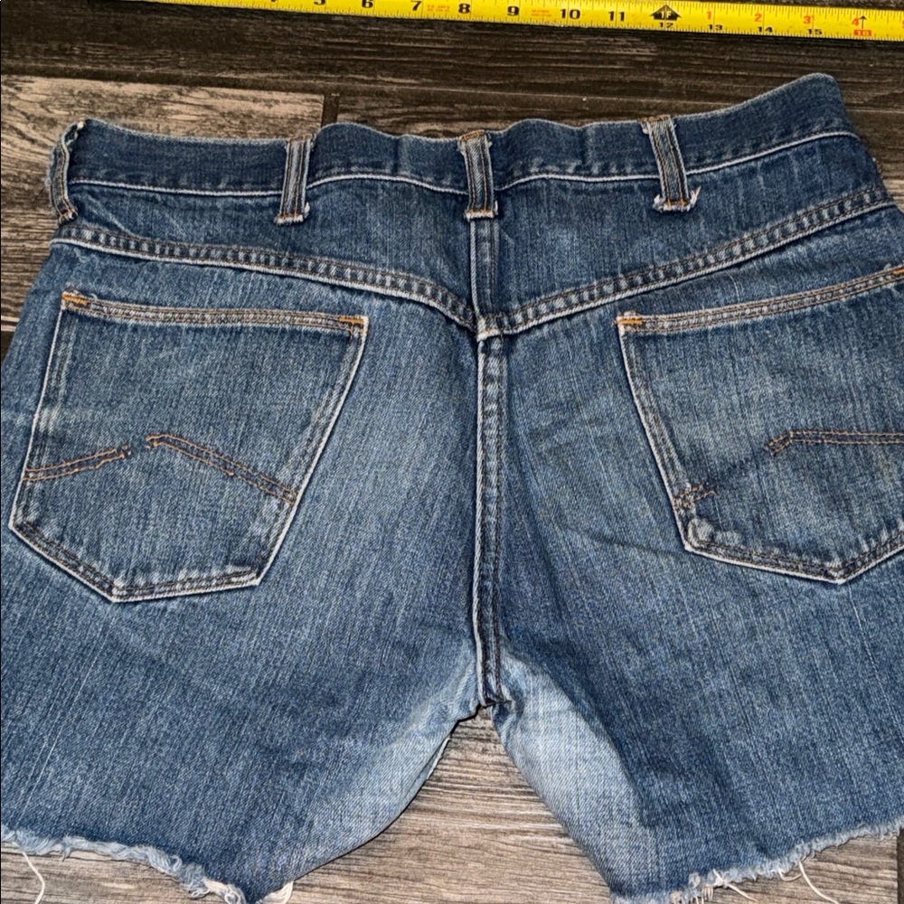 Vintage 1960s 70s denim blue Jean shorts women’s size 30 - Picture 4 of 5